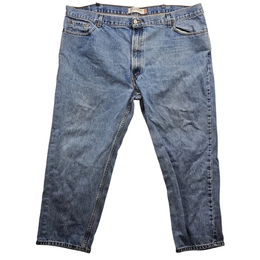 Levis 550 Relaxed Fit Jeans Mens 48x29 Medium Wash Blue Denim Tapered 100 Cotton